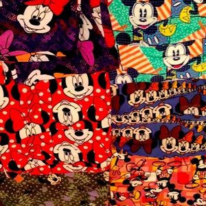 6 Pair LulaRoe Disney leggings Tall and curvy size